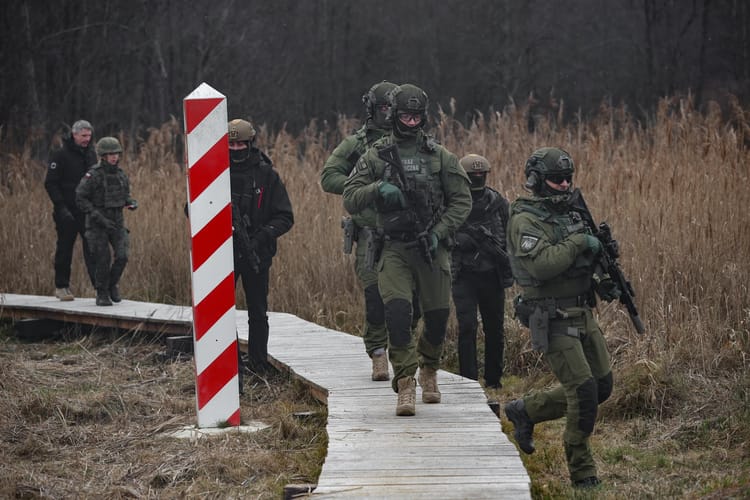 Straż Graniczna na granicy Polski z Białorusią