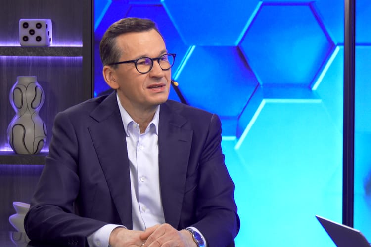 Premier Mateusz Morawiecki w Kanale Zero.