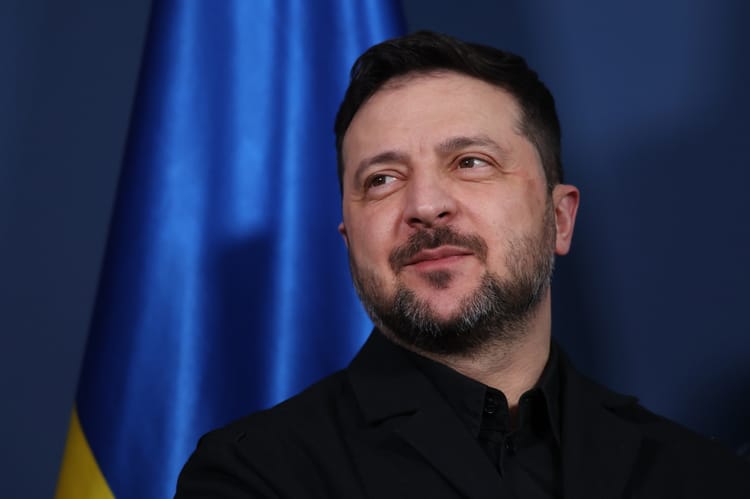 Prezydent Ukrainy Wołodymyr Zełenski na Konferencji Bezpieczeństwa w Monachium, 2026 r.