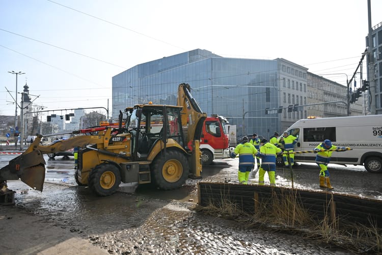 Awaria wodociągów we Wrocławiu.