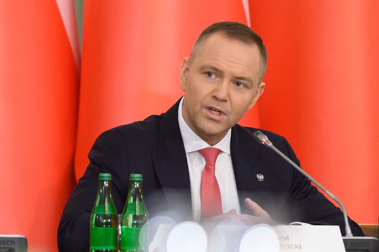 Prezydent Karol Nawrocki podczas posiedzenia Rady Bezpieczeństwa Narodowego