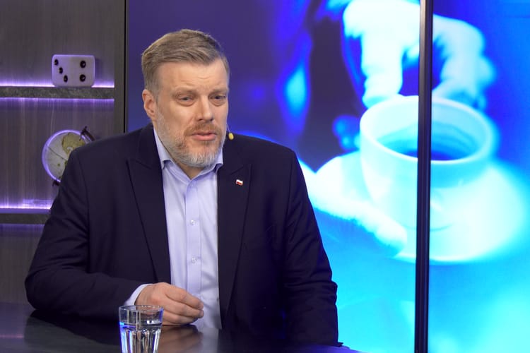 Adrian Zandberg w Kanale Zero.