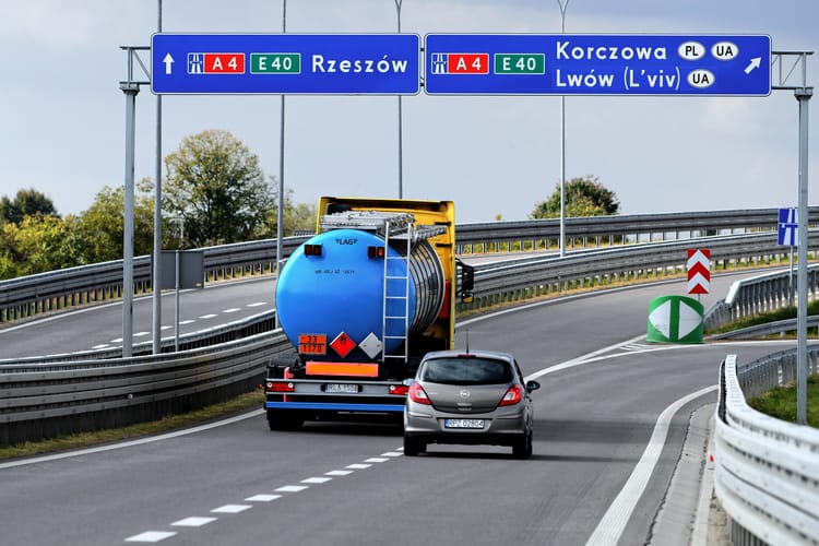 wjazd na autostradę