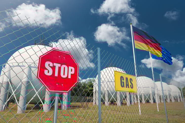 Zamknięta niemiecka gazownia