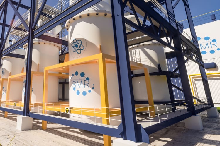 Concept,Of,A,Smr,Small,Modular,Nuclear,Reactor,Power,Plant