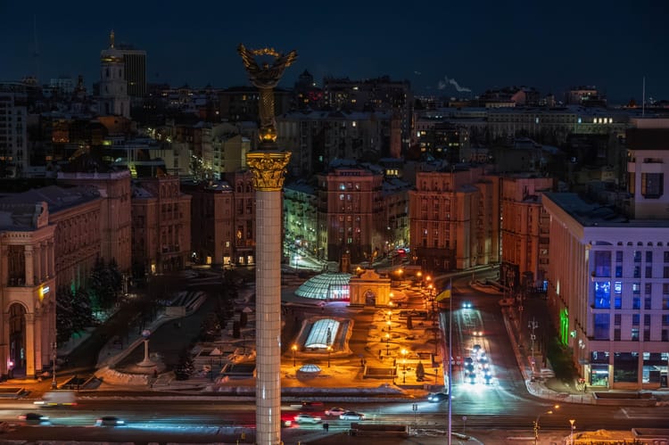 Widok na centraln¹ czêæ Kijowa