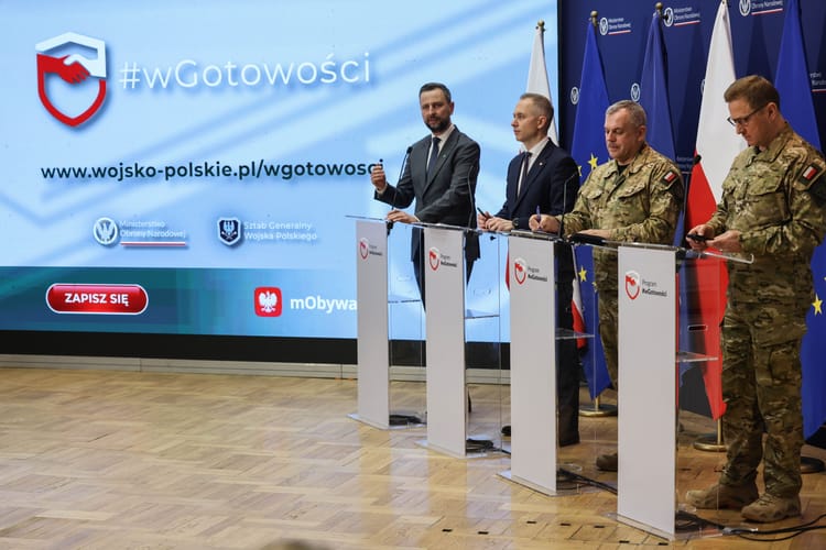 Władysław Kosiniak-Kamysz, Cezary Tomczyk, gen. Wiesław Kukuła, gen. dyw. Karol Molenda