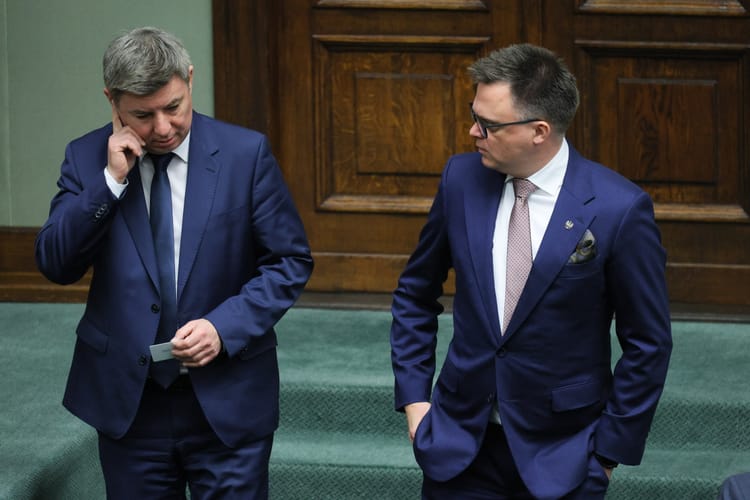 Szymon Hołownia i Jan Grabiec.