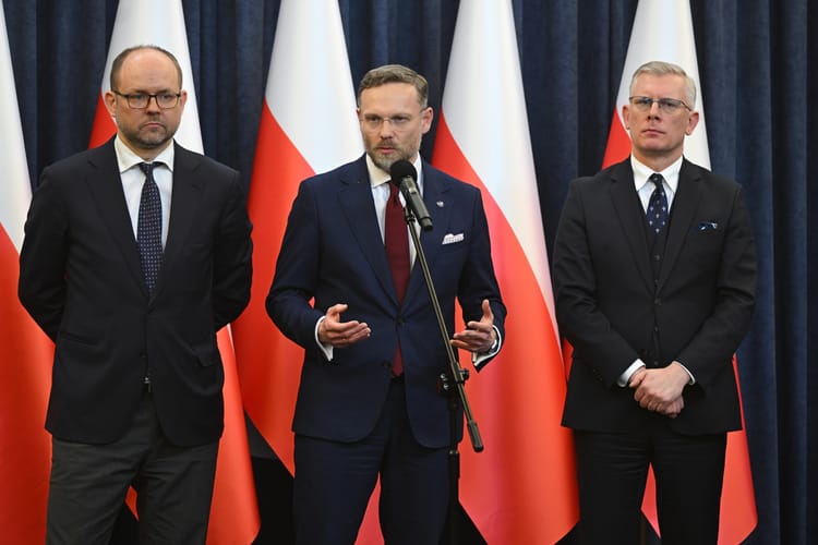 Zbigniew Bogucki, Sławomir Cenckiewicz, Marcin Przydacz.