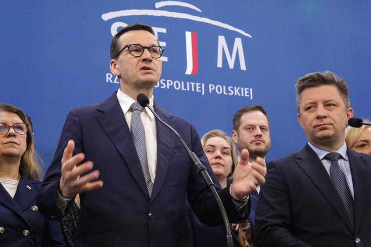Mateusz Morawiecki, Michał Dworczyk, Janusz Cieszyński