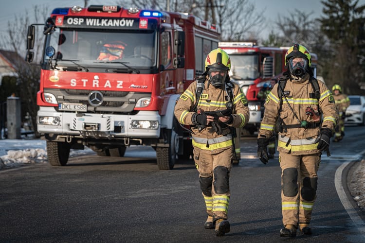 Firefighters,Returning,From,Emergency,Operation,With,Fire,Engine,In,The