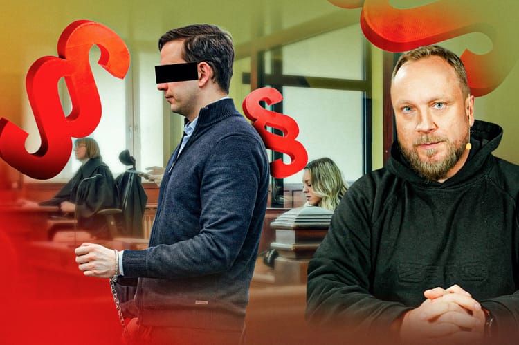 Sebastian M. w sądzie.