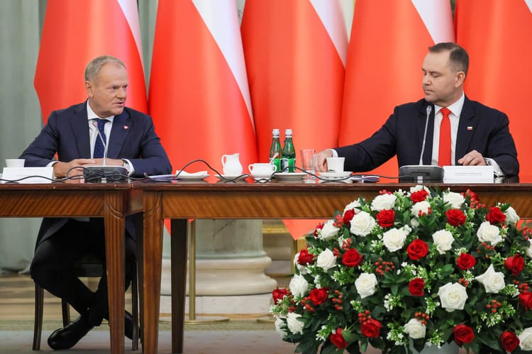 Prezydent Karol Nawrocki i premier Donald Tusk