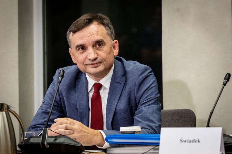 Były minister sprawiedliwości Zbigniew Ziobro na posiedzeniu komisji śledczej ds. Pegasusa