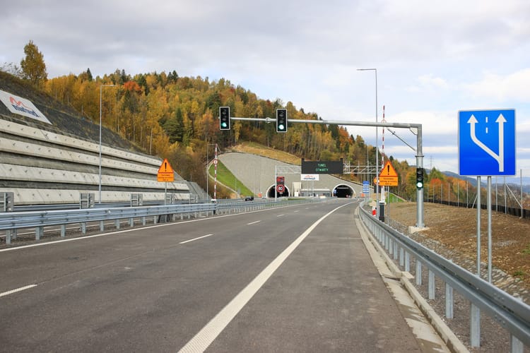 Zdjęcie ilustracyjne. Konferencja prasowa w związku z otwarciem odcinka drogi ekspresowej S1.