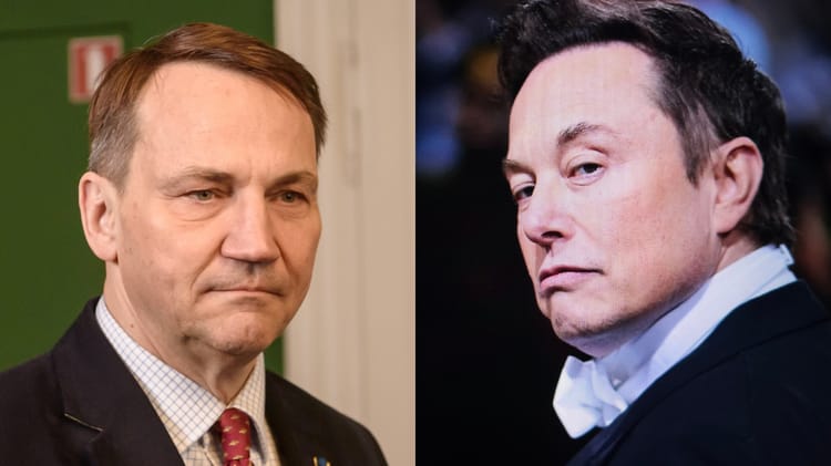 Radosław Sikorski i Elon Musk. Shutterstock/Gints Ivuskans/FotoField