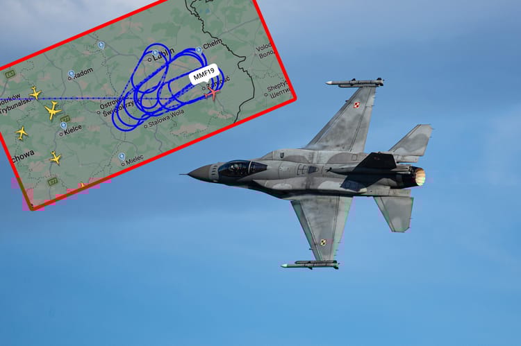 W związku z aktywnością Rosji poderwano polskie myśliwce.