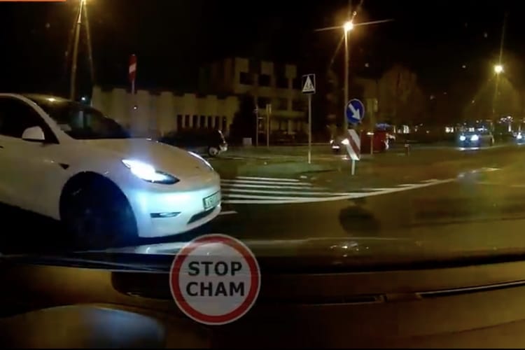 Screenshot z filmu o omawianym zdarzeniu w Krakowie.