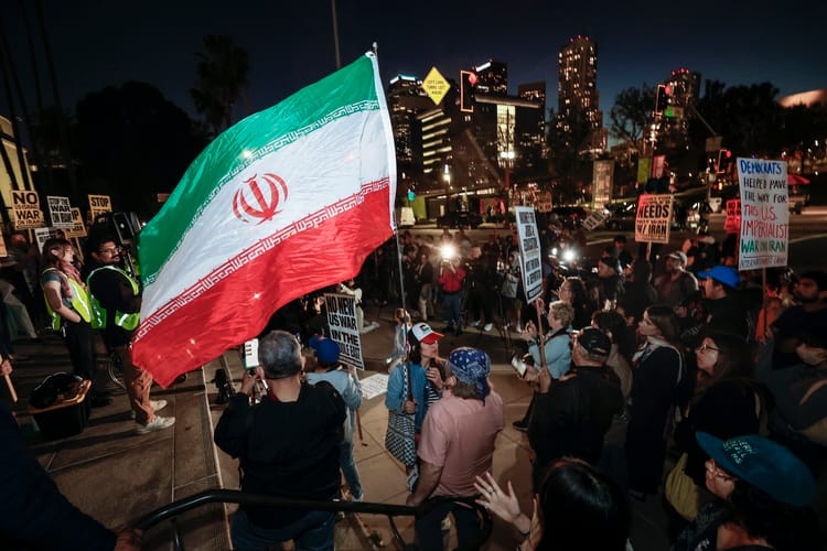 'Stop the War on Iran' protest in Los Angeles