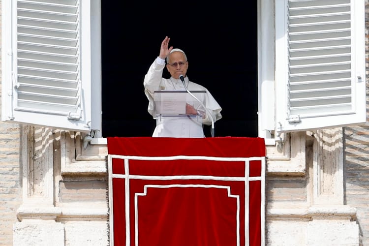 Pope Leo XIV leads Angelus prayer in St. Peter's Square
