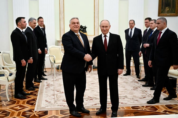 Viktor Orbán, Władimir Putin.