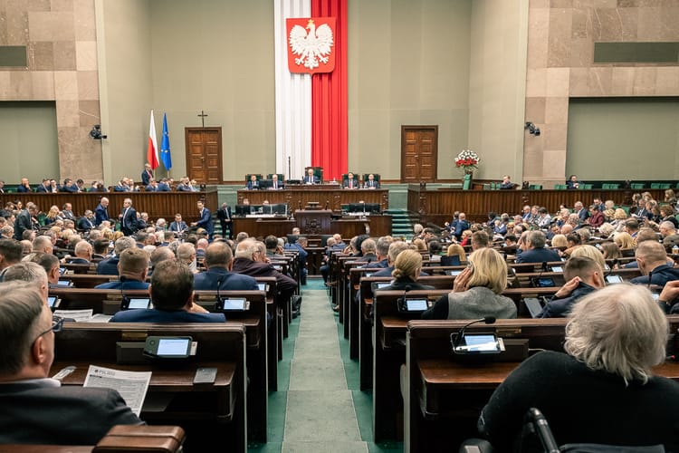 Obrady Sejmu.