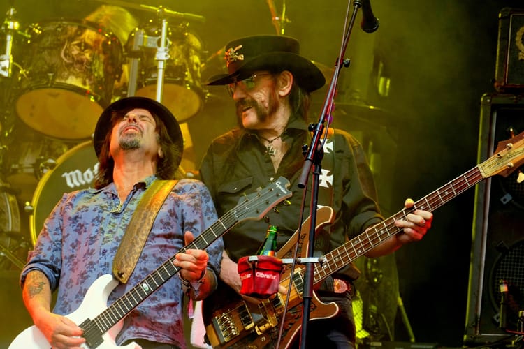 Philip Campbell i Lemmy Kilmister.
