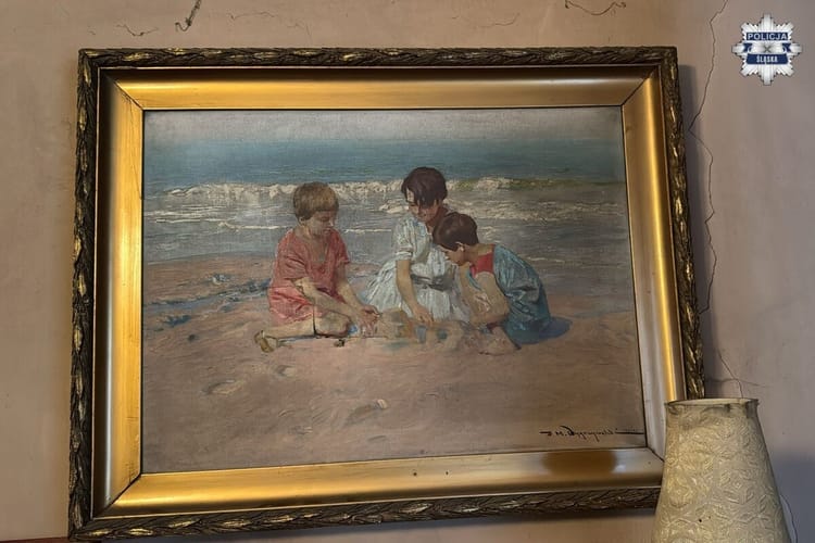 Dzieło Feliksa Michała Wygrzywalskiego „Dzieci nad wodą”