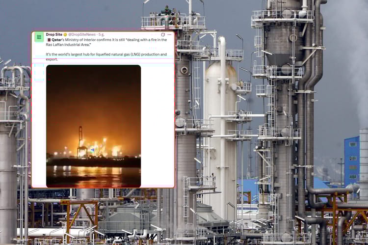 Pola gazowe South Pars i atak na Ras Laffan.