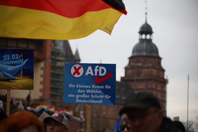 Aschaffenburg,,Germany.,February,22,,2025.,Thousands,Of,People,Demonstrate,In