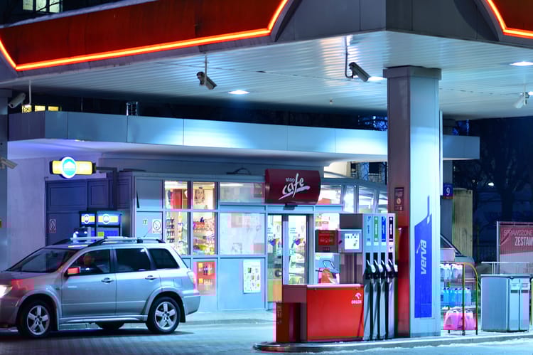 Warsaw,,Poland.,21,January,2026.,Orlen,Gas,Station,At,Night.