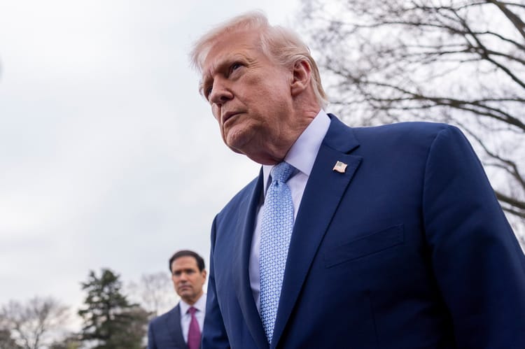 US President Trump departs the White House to spend the weekend at Mar-a-Lago