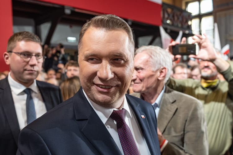 Konwencja PiS w hali Sokola w Krakowie, ogloszenie kandydata PiS na premiera