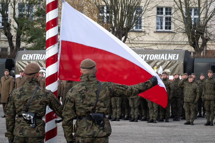 Uroczyste przekazania obowiązków komendanta Centrum Szkolenia Wojsk Obrony Terytorialnej