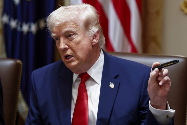 President Trump hosts cabinet meeting at the White House