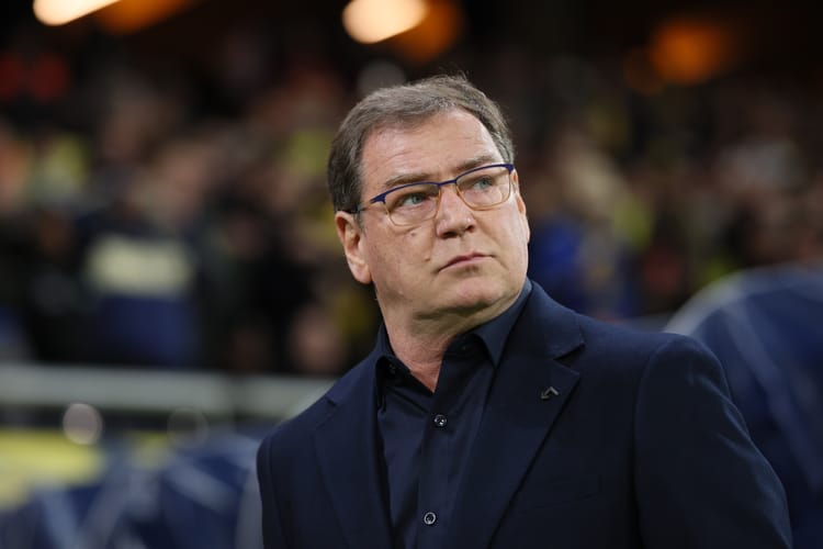 Sztokholm, Szwecja, 31.03.2026. Trener piłkarskiej reprezentacji Polski Jan Urban przed barażowym meczem finałowym o awans do mistrzostw świata ze Szwecją.