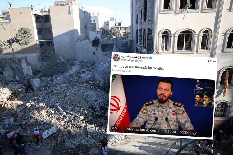 Irańska armia odpowiada na groźby USA. Na zdj. zniszczona synagoga Khorasaniha w Teheranie, 7 kwietnia 2026 r