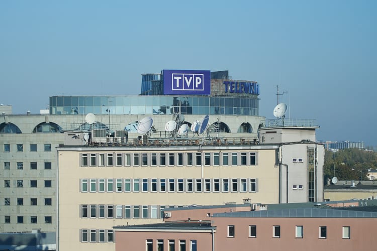 Warsaw,,Poland,-,10,06,2018:,Building,Of,Tvp,(telewizja