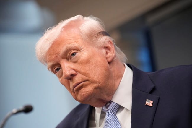 US president and secretary of defense brief media on Iran