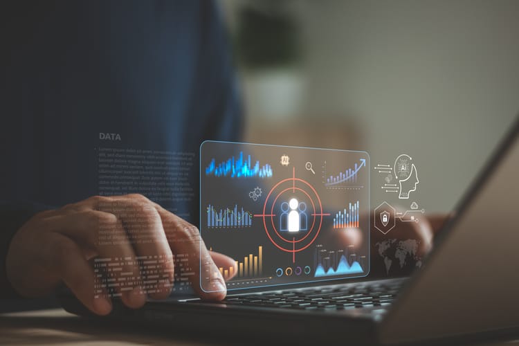 Target,Audience,Analytics,With,Artificial,Intelligence,Technology.,Concept,Of,Customer