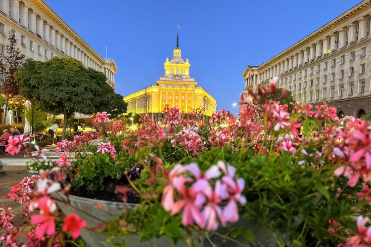 Budynek Zgromadzenia Narodowego Bułgarii.