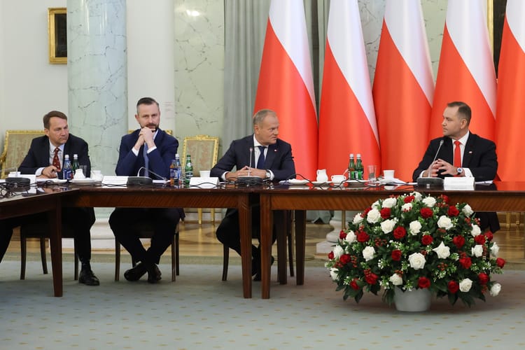 Karol Nawrocki, Donald Tusk, Władysław Kosiniak-Kamysz, Radosław Sikorski