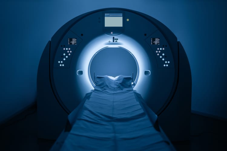 Modern,Hospital,And,Communication,Network,Concept.,Medical,Technology.,Magnetic,Resonance