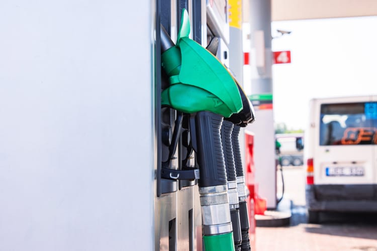 Warsaw,,Poland,,September,3rd,,2024.,Gas,Station,Nozzles.,Refueling,Pistols