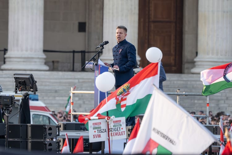 Budapest,,Hungary,-,March,15,,2026:,Hungarian,Politician,Peter,Magyar