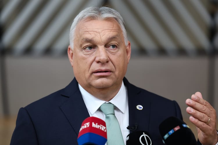Viktor,Orban,,Hungary's,Prime,Minister,Gives,A,Press,Conference,On