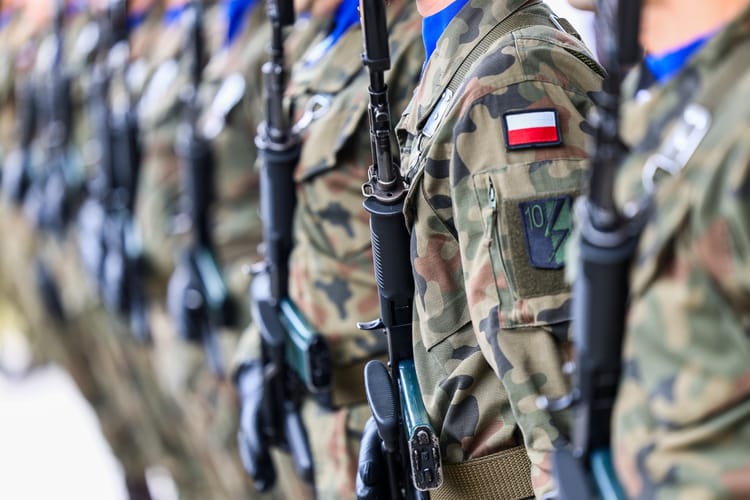 07.11.2025,Wroclaw,,Poland,,Armed,Soldiers,In,A,Row,In,Polish