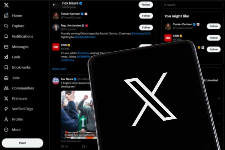 Strona internetowa X.