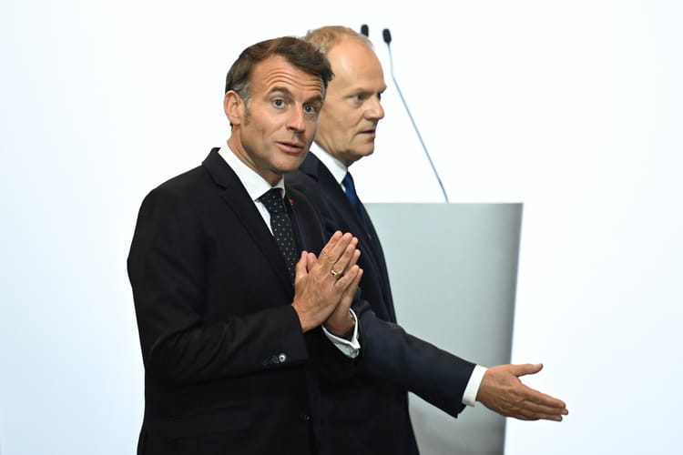 Donald Tusk, Emmanuel Macron