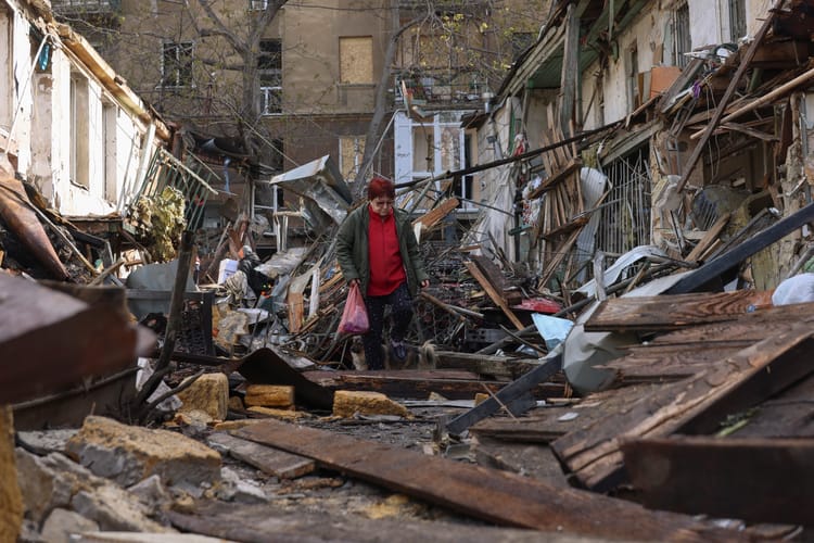 Rzeczywistość po ataku w Odessie.